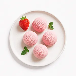  Çilekli Dondurma